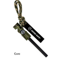 5-in-1 Fire Starter with Compass, Paracord, and Whistle